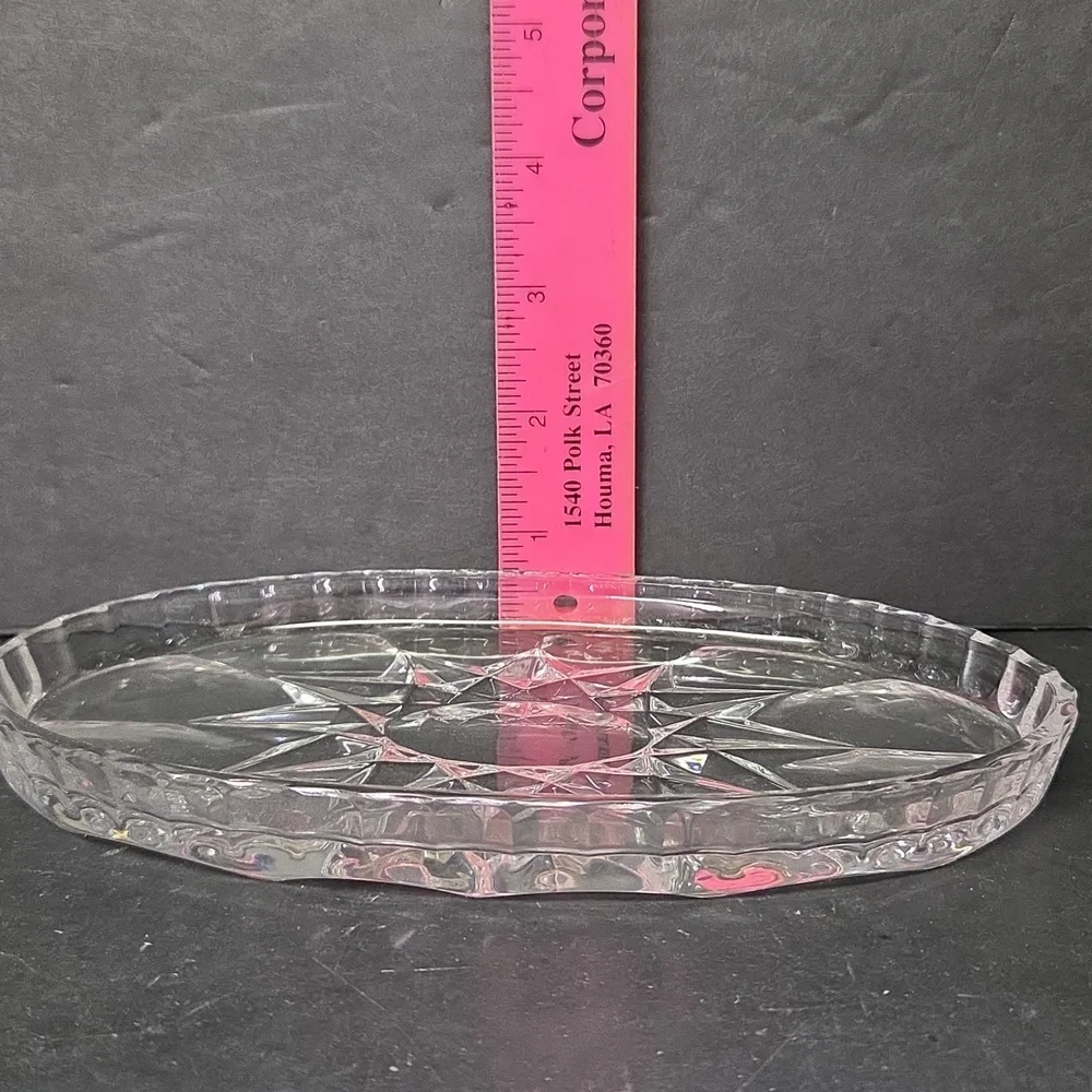 Brillant‎ West Germany Crystal Cream Sugar Tray Set W/ Original Box